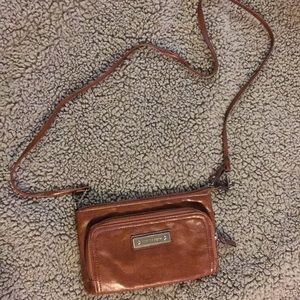 Camel, Kim Rogers messenger purse.